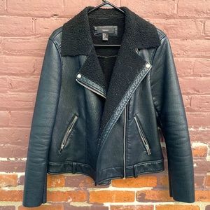 Faux leather jacket